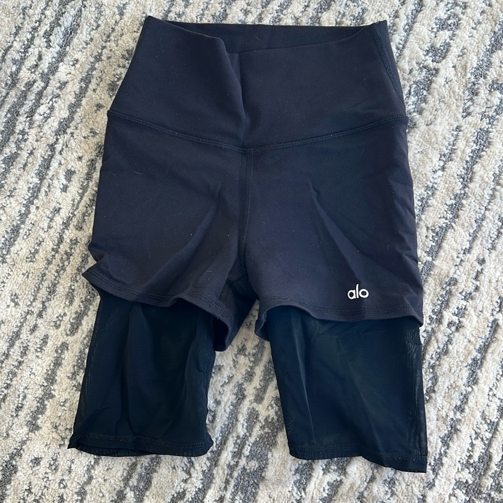 Alo Biker shorts with mesh